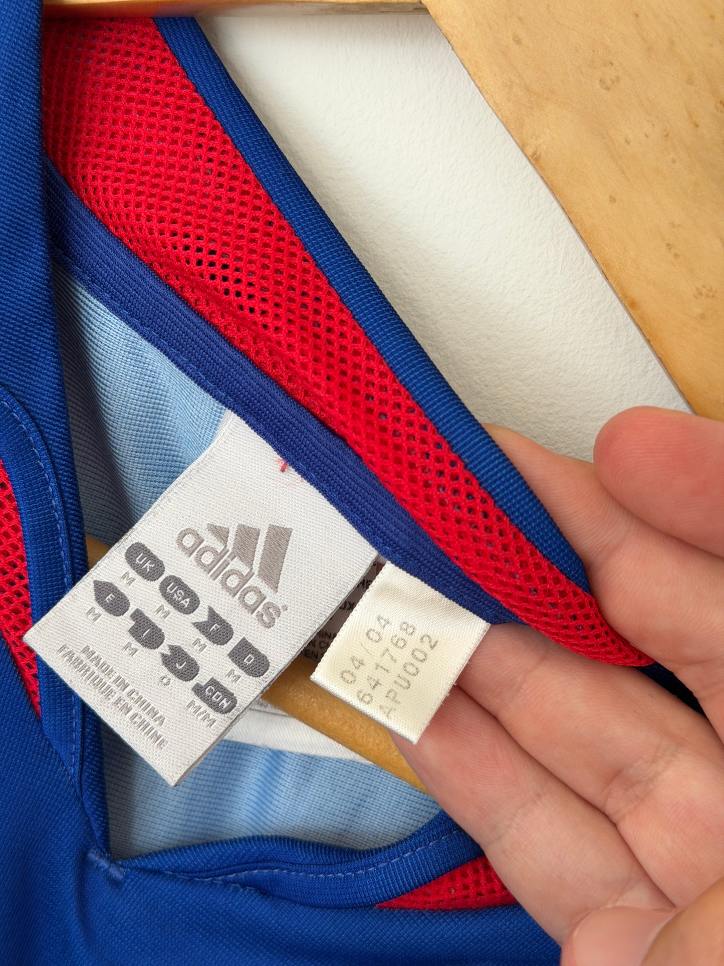 Zinedine Zidane France 2004 home football shirt (M)