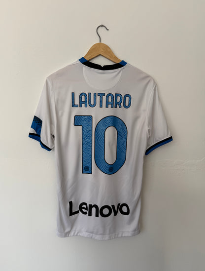Lautaro Martinez Inter Milan 2020-21 away football shirt (M)
