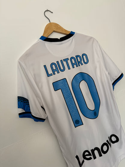 Lautaro Martinez Inter Milan 2020-21 away football shirt (M)