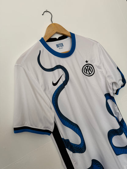 Lautaro Martinez Inter Milan 2020-21 away football shirt (M)