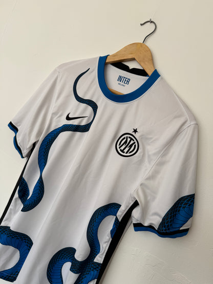 Lautaro Martinez Inter Milan 2020-21 away football shirt (M)