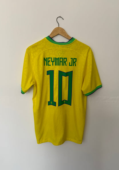 Neymar JR Brazil 2022 home football shirt (M)