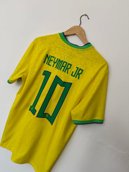 Neymar JR Brazil 2022 home football shirt (M)