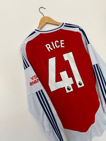 Declan Rice Arsenal FC 2024-25 long sleeve home football shirt (L)