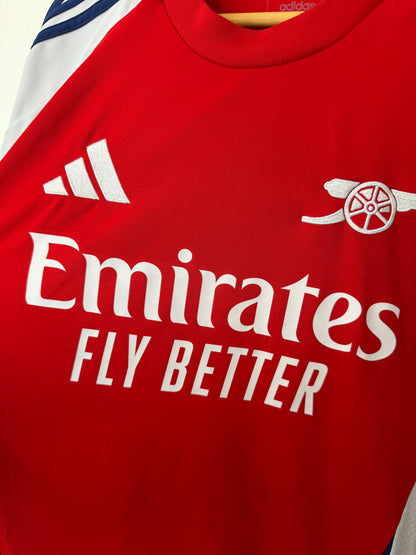 Declan Rice Arsenal FC 2024-25 long sleeve home football shirt (L)