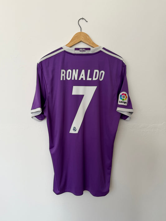 Cristiano Ronaldo Real Madrid CF 2016-17 away football shirt (L)
