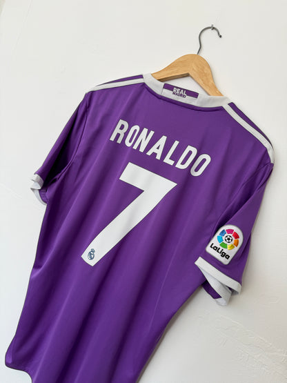 Cristiano Ronaldo Real Madrid CF 2016-17 away football shirt (L)