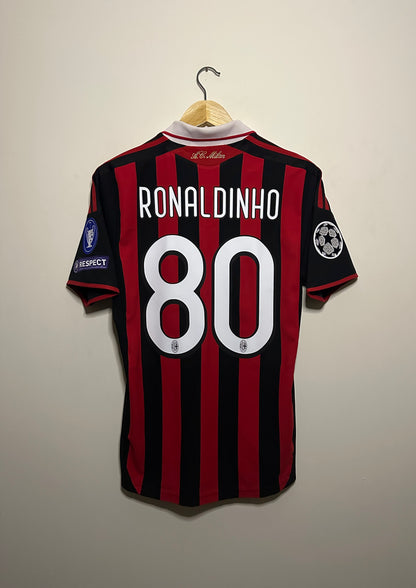 Ronaldinho AC Milan 2009-10 home football shirt (S)