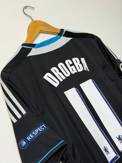 Didier Drogba Chelsea FC 2011-12 away football shirt (M)