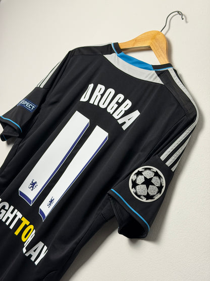 Didier Drogba Chelsea FC 2011-12 away football shirt (M)