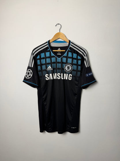 Didier Drogba Chelsea FC 2011-12 away football shirt (M)