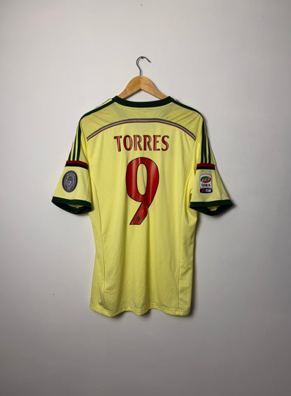 Fernando Torres AC Milan 2014-15 third football shirt (L)