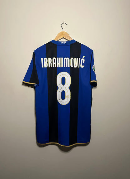 Zlatan Ibrahimovic Inter Milan 2008-09 home football shirt (M)