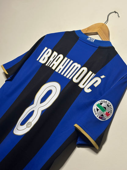 Zlatan Ibrahimovic Inter Milan 2008-09 home football shirt (M)