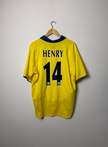 Thierry Henry Arsenal FC 2003-04 away football shirt (L)