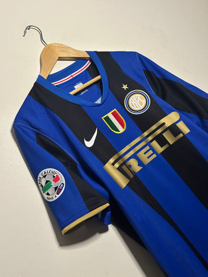 Zlatan Ibrahimovic Inter Milan 2008-09 home football shirt (M)