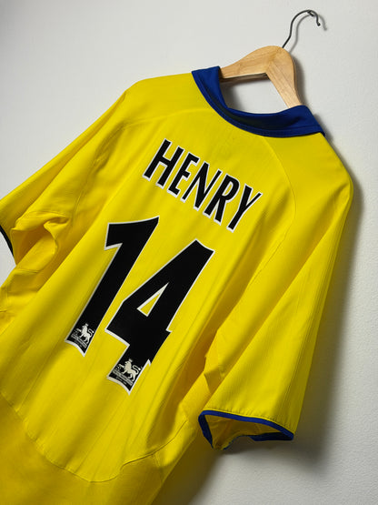 Thierry Henry Arsenal FC 2003-04 away football shirt (L)