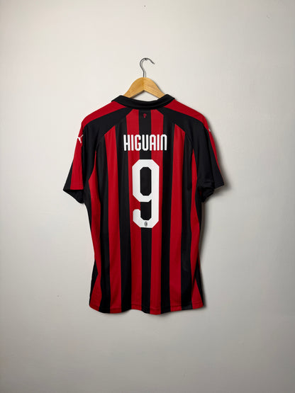 Gonzalo Higuain AC Milan 2018-19 home football shirt (L)
