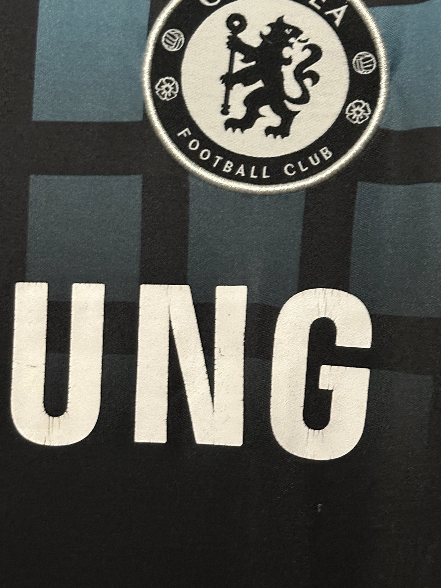 Didier Drogba Chelsea FC long sleeve 2011-12 away football shirt (L)