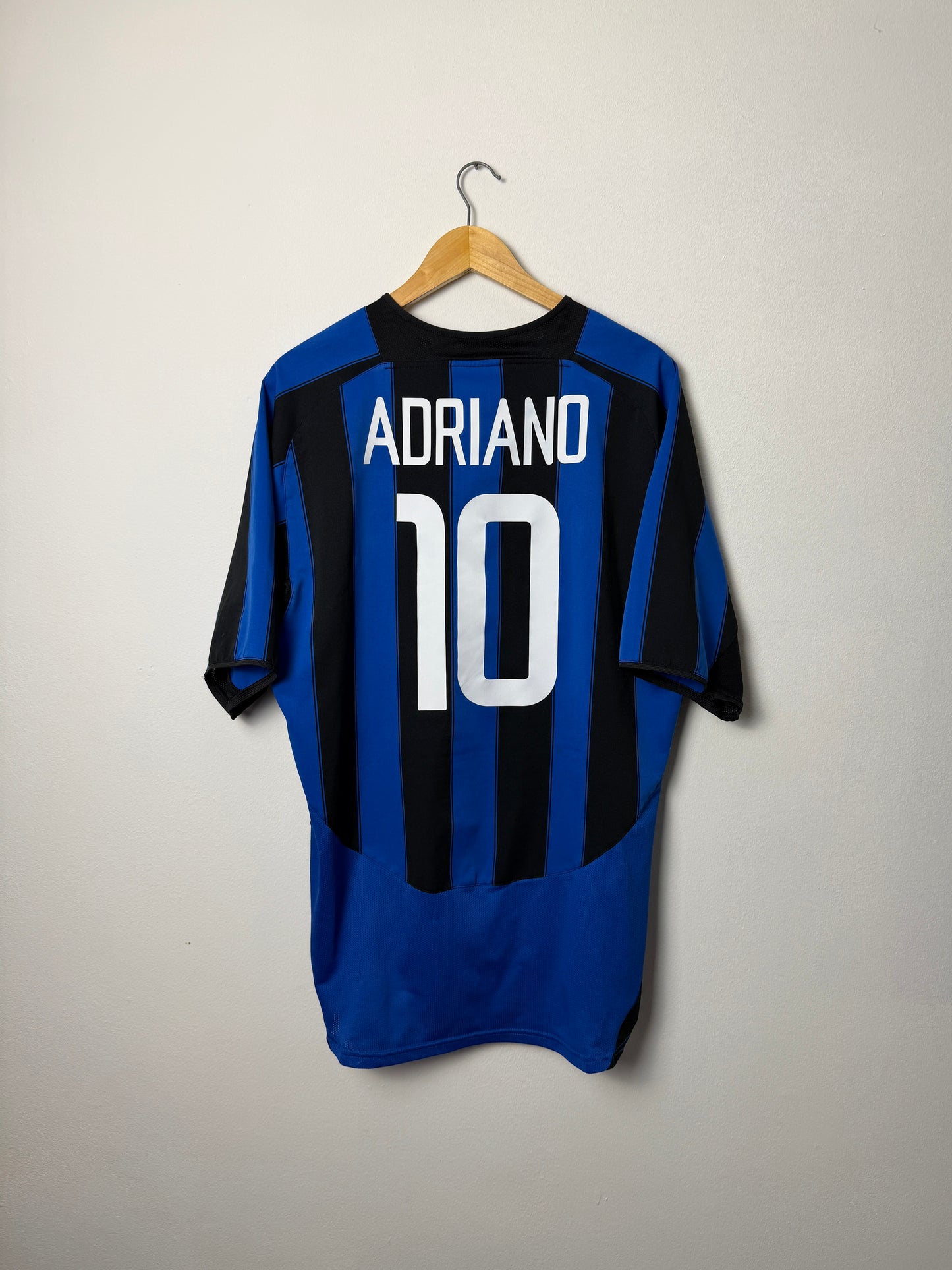 Adriano Inter Milan 2003-04 home football shirt (XL)
