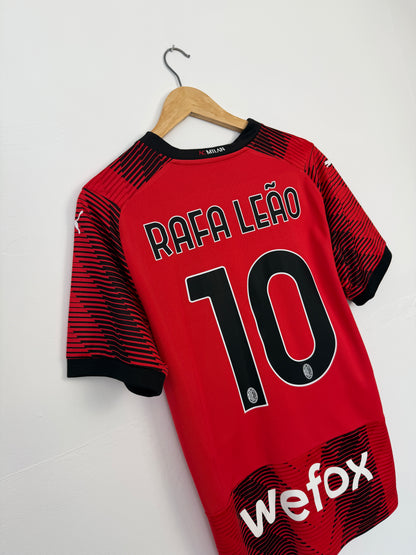 Rafa Leao AC Milan 2023-24 home football shirt (M)