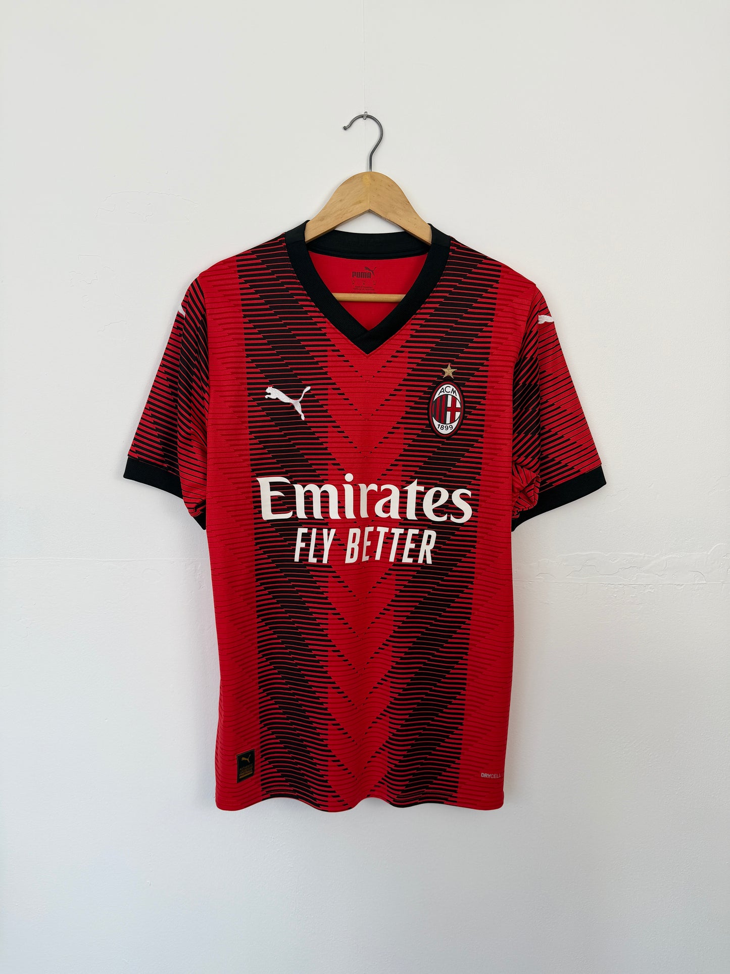 Rafa Leao AC Milan 2023-24 home football shirt (M)