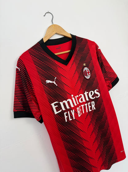 Rafa Leao AC Milan 2023-24 home football shirt (M)