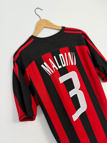 Paolo Maldini AC Milan 2003-04 home football shirt (M)