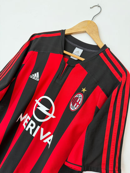 Paolo Maldini AC Milan 2003-04 home football shirt (M)