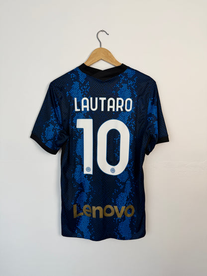 Lautaro Martinez Inter Milan 2021-22 home football shirt (M)