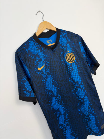 Lautaro Martinez Inter Milan 2021-22 home football shirt (M)