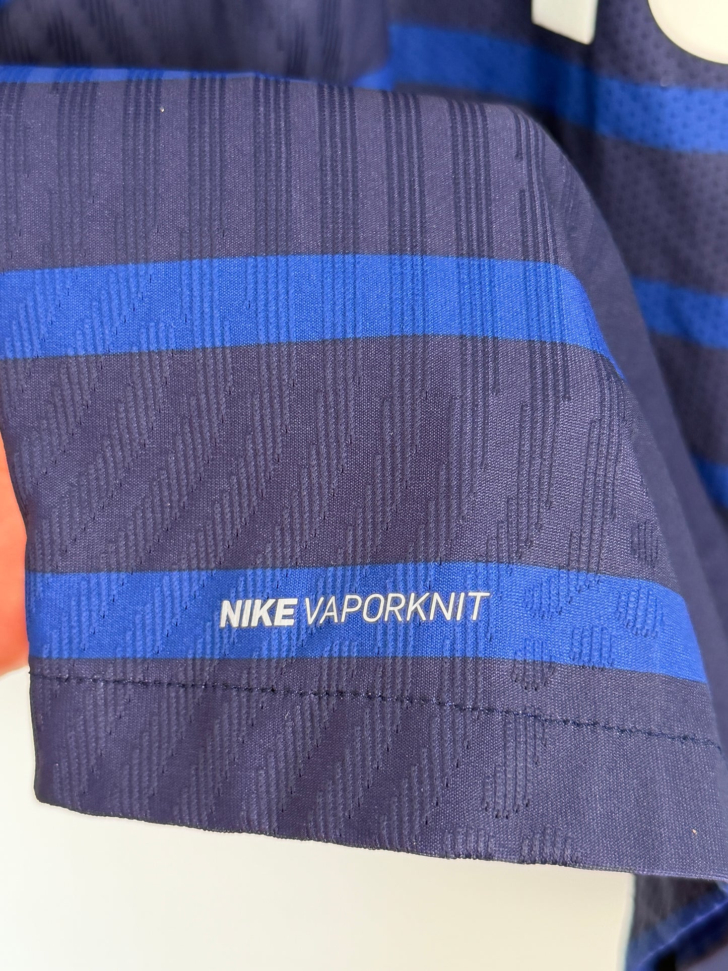 Kylian Mbappe France VAPORKNIT Euro 2020 home football shirt (M)