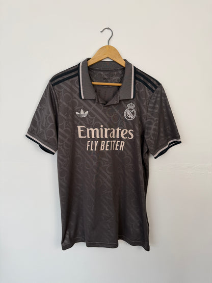 Kylian Mbappe Real Madrid CF 2024-25 third football shirt (L)