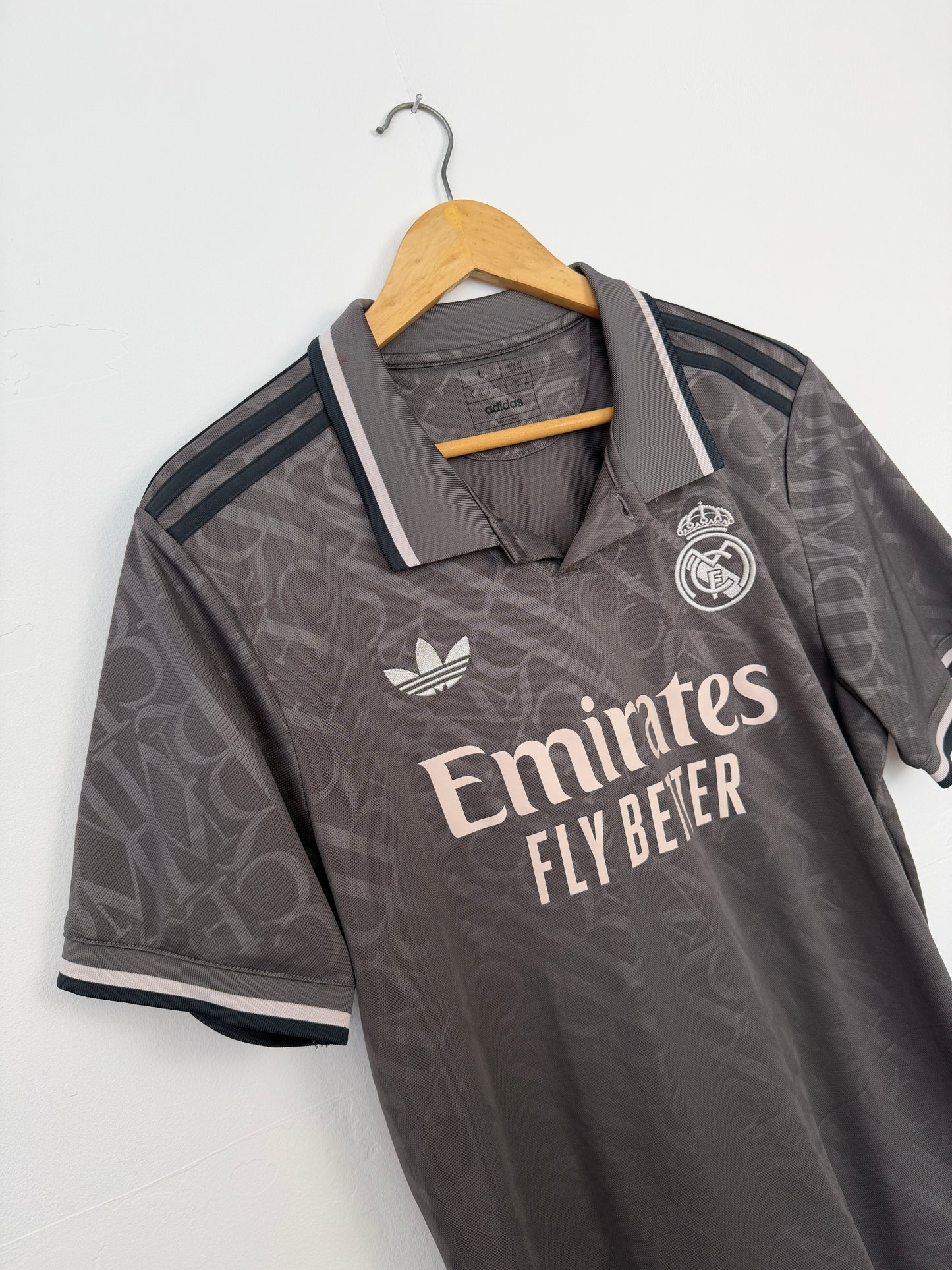 Kylian Mbappe Real Madrid CF 2024-25 third football shirt (L)