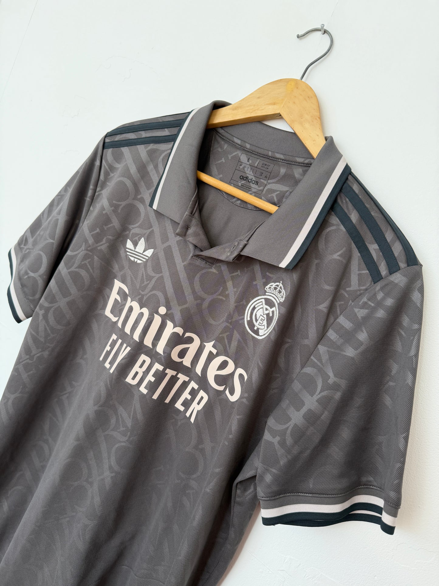 Kylian Mbappe Real Madrid CF 2024-25 third football shirt (L)