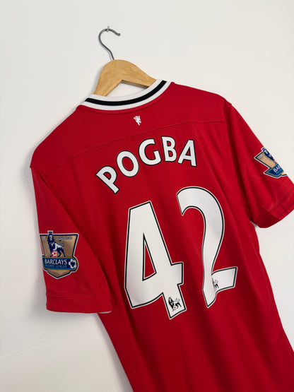 Paul Pogba Manchester United 2011-12 home football shirt (L)
