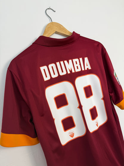 Seydou Doumbia AS Roma 2014-15 home football shirt (L)