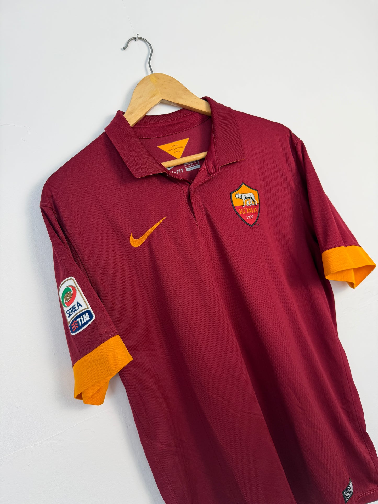 Seydou Doumbia AS Roma 2014-15 home football shirt (L)