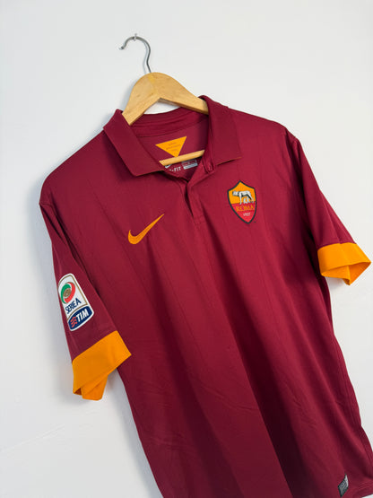 Seydou Doumbia AS Roma 2014-15 home football shirt (L)