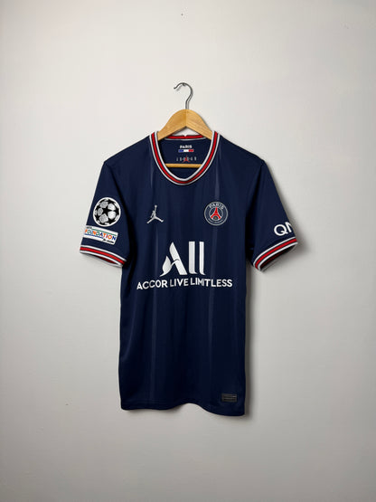 Kylian Mbappe PSG 2021-22 home football shirt (S)