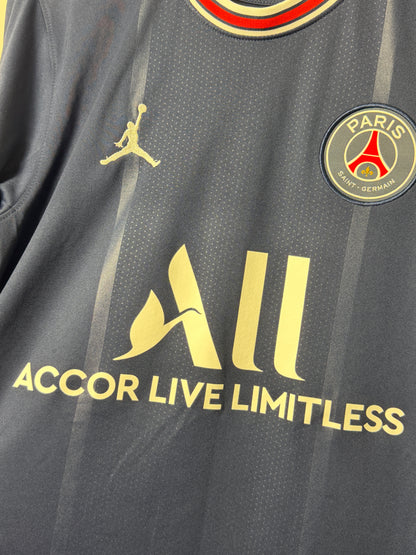 Kylian Mbappe PSG 2021-22 home football shirt (S)