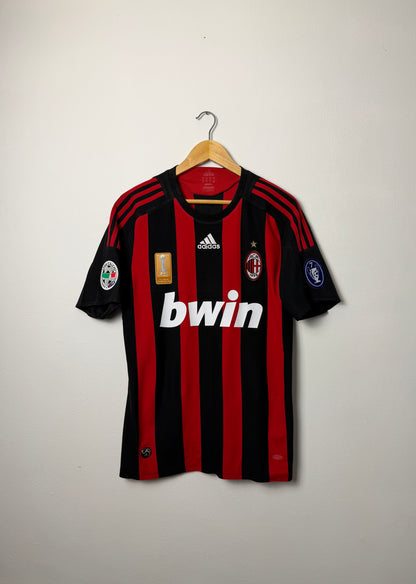Ronaldinho AC Milan 2008-09 home football shirt (M)