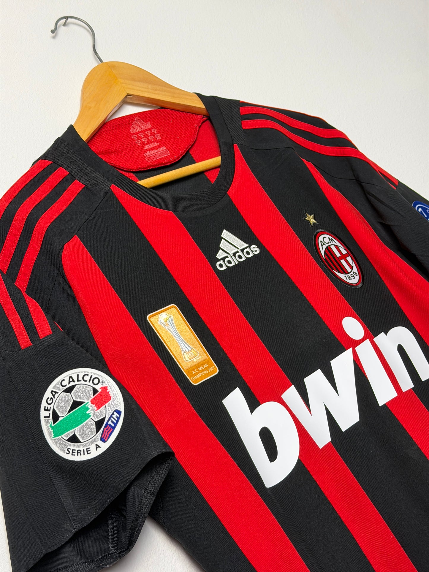 Ronaldinho AC Milan 2008-09 home football shirt (M)