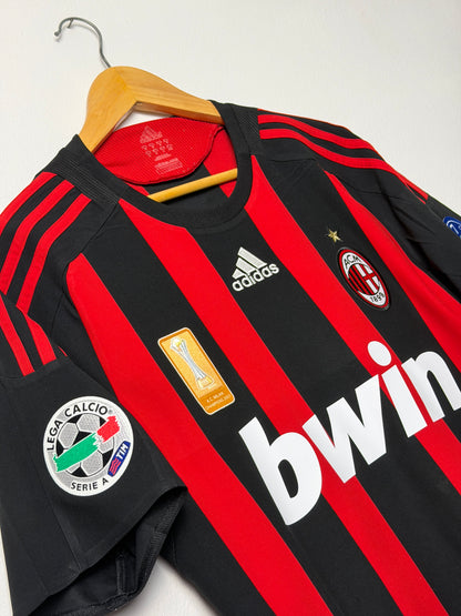 Ronaldinho AC Milan 2008-09 home football shirt (M)