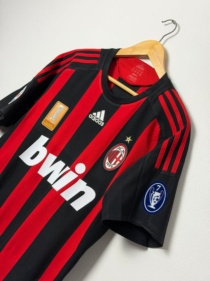 Ronaldinho AC Milan 2008-09 home football shirt (M)
