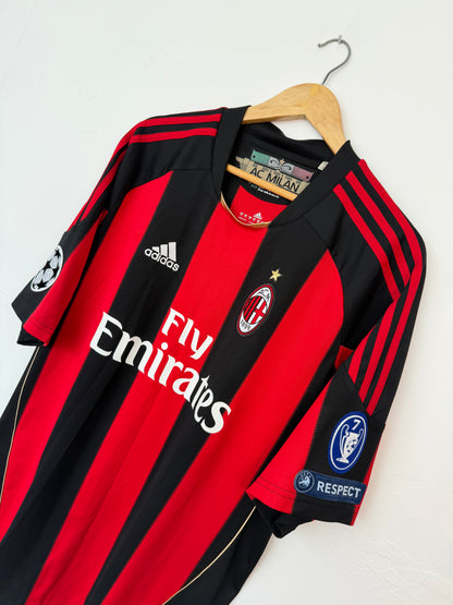 Zlatan Ibrahimovic AC Milan 2010-11 home football shirt (XL)