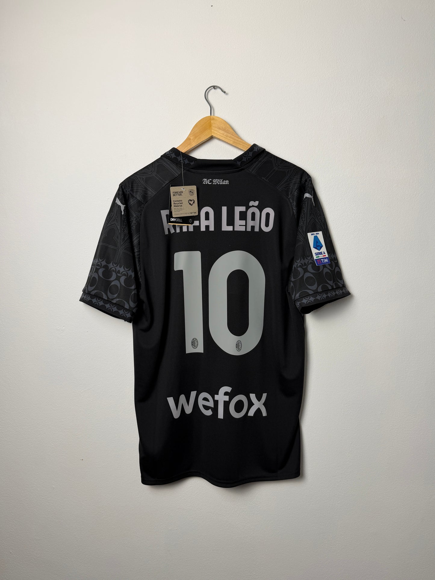 Rafa Leao AC Milan x Pleasures 2023-24 fourth football shirt (L)