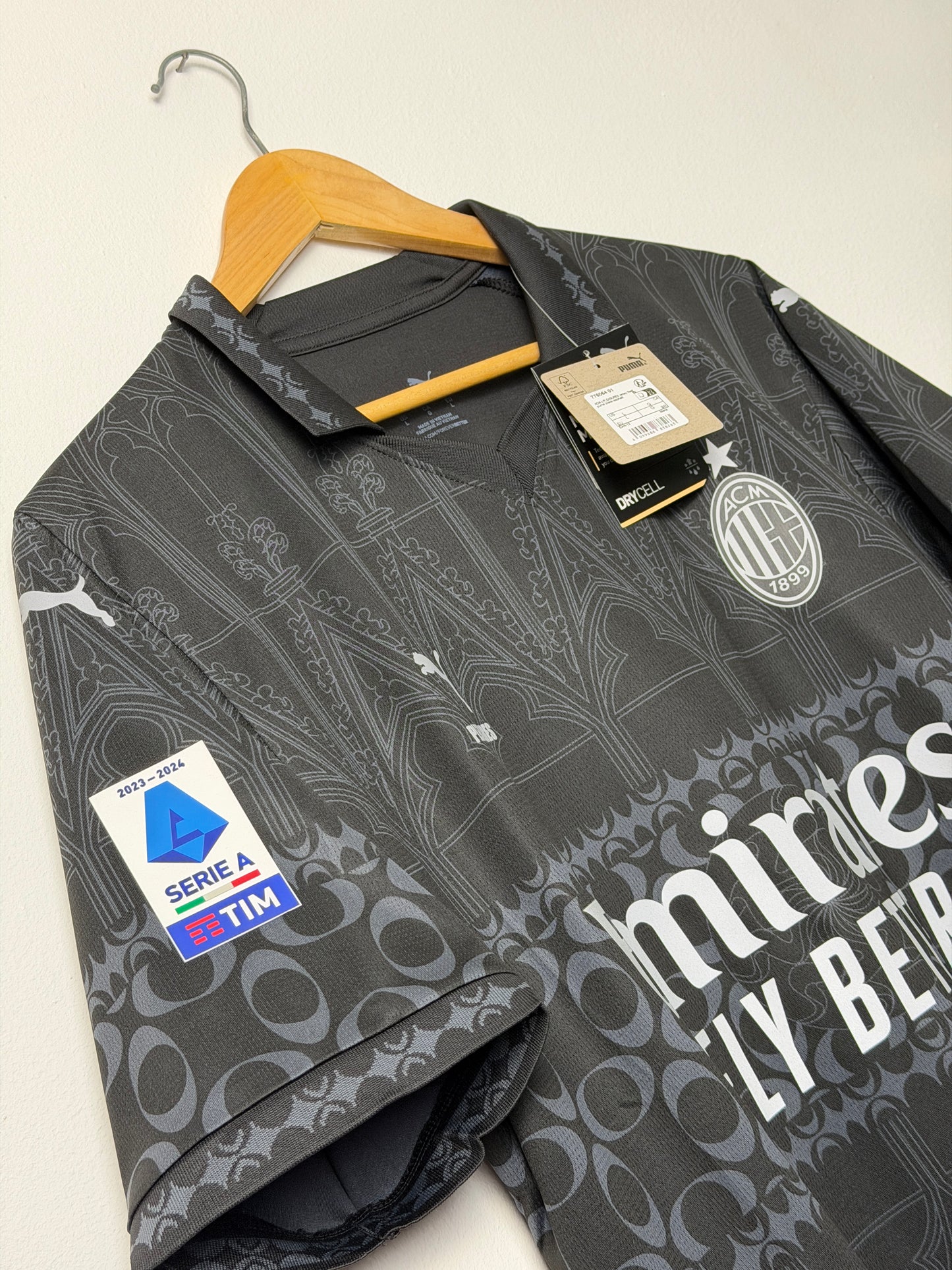 Rafa Leao AC Milan x Pleasures 2023-24 fourth football shirt (L)