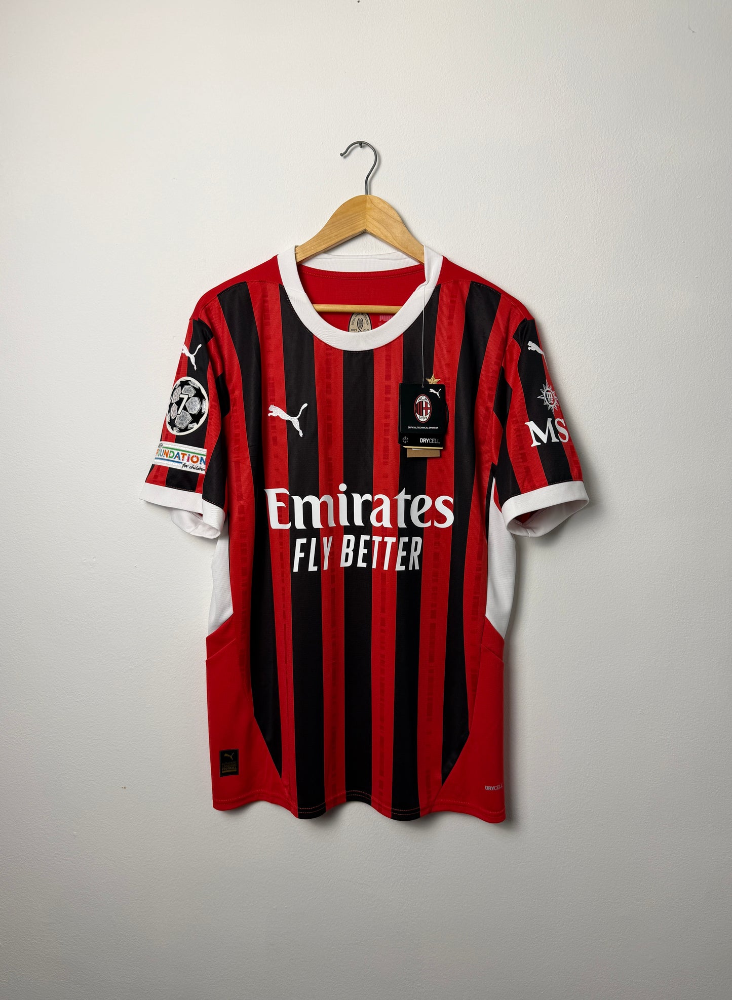 Rafa Leao AC Milan 2024-25 home football shirt (L)