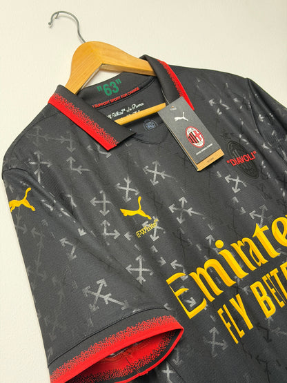 Rafa Leao AC Milan x Off White fourth football shirt (L)